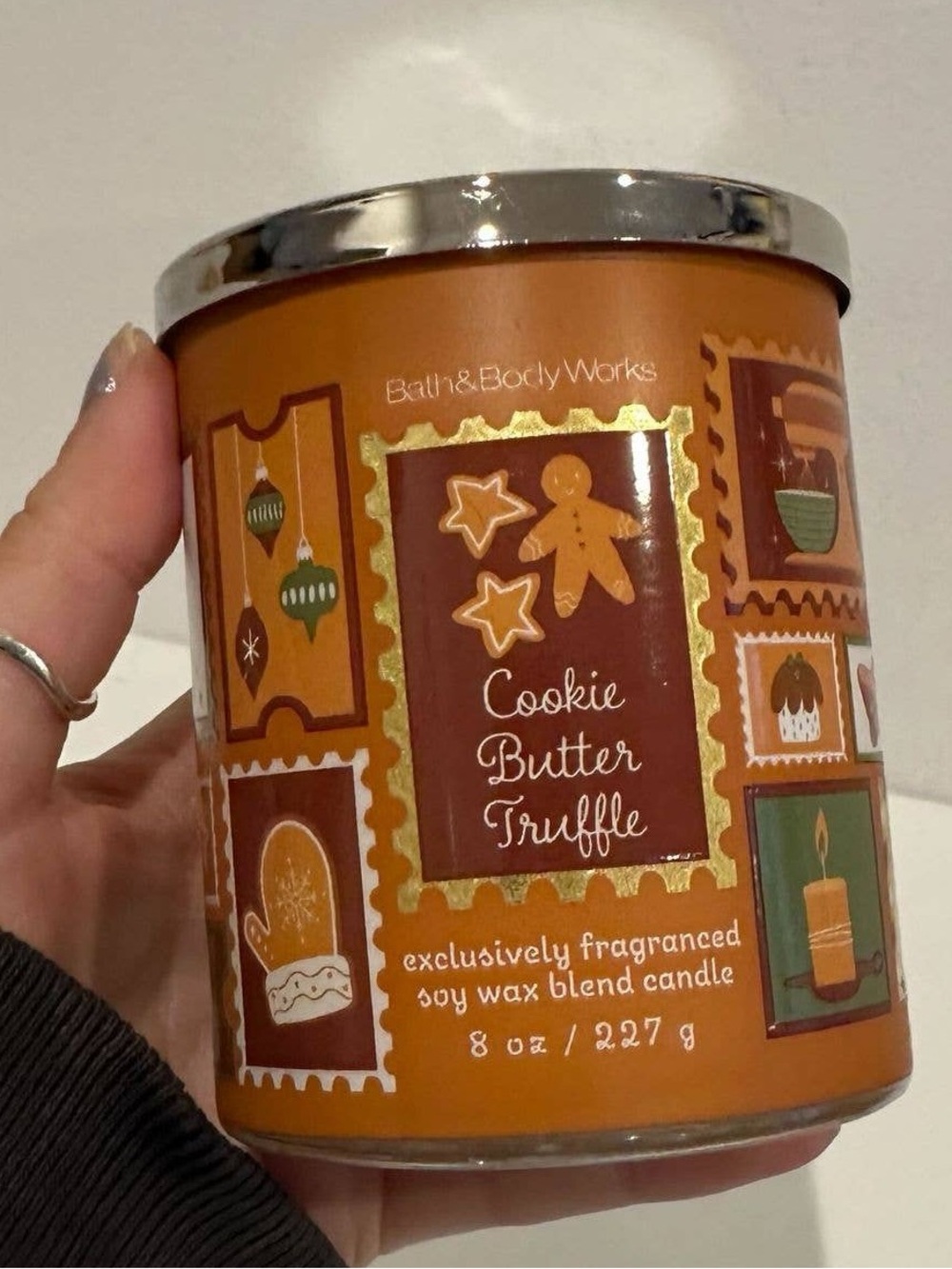 BBW Cookie Butter Truffle Candle Single Wick Bath & Body Works- New - Picture 2 of 3